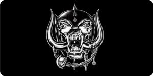 セール❣️Motorhead メッシュレディースM ネックウォーマーもおまけします Amazon.com: Motorhead Logo On Black Photo License Plate : Automotive
